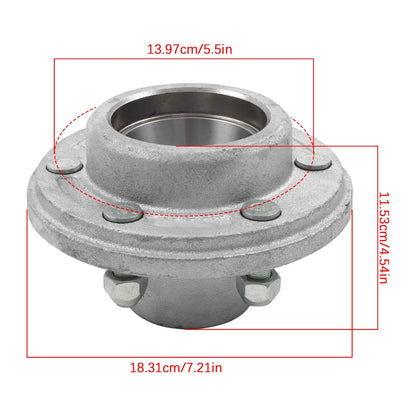 6-5.5" Galvanized Trailer Wheel Hub Kits for 6000 #42 Trailer Axles