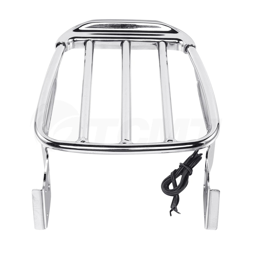 2X Luggage Rack with LED Tail Light for Harley FLST FLSTC FLSTNSE (2006–2017)
