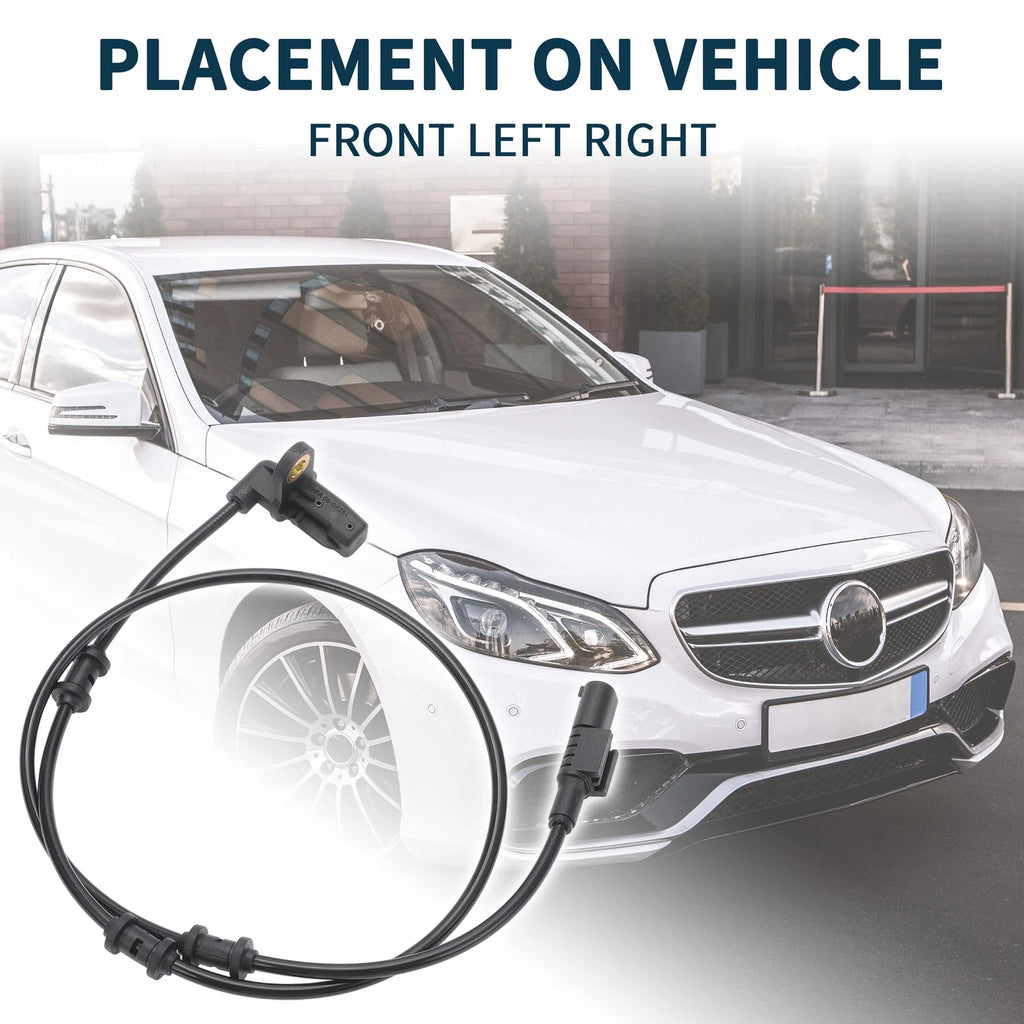 2Pcs Front Left ABS Wheel Speed Sensor Replacement for Mercedes-Benz ML500 (2006–2011)