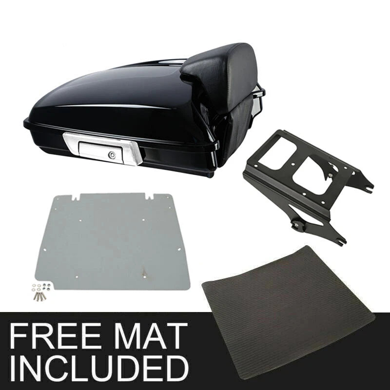 Trunk Backrest Mount Rack Plate for Harley Touring Road Glide (2009–2013)