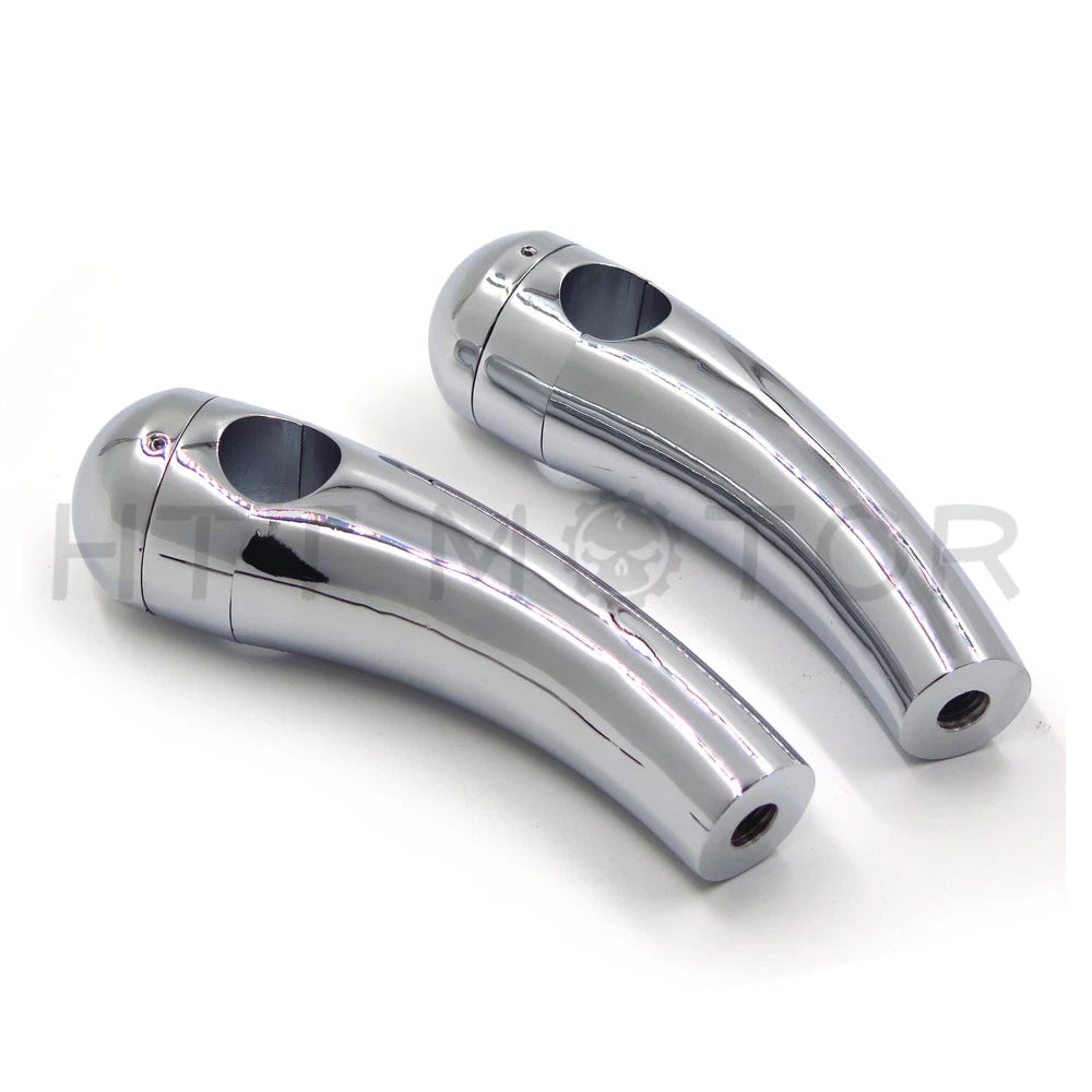 1" Chrome Handlebar Risers for Harley Chopper Dyna