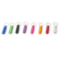 Waterproof Pill Box Case Keyring Aluminum Container for Outdoor Use