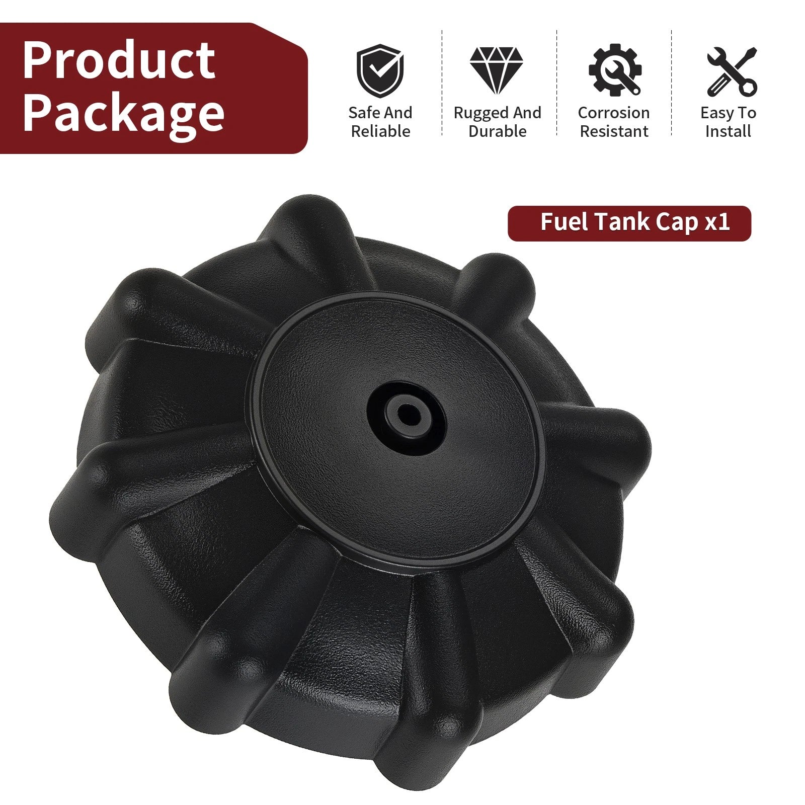 Fuel Tank Cap 51048-1004 for Kawasaki KD80 KDX80 KE100 KE125 KE175 KLR250 KM100 (1980–1999)