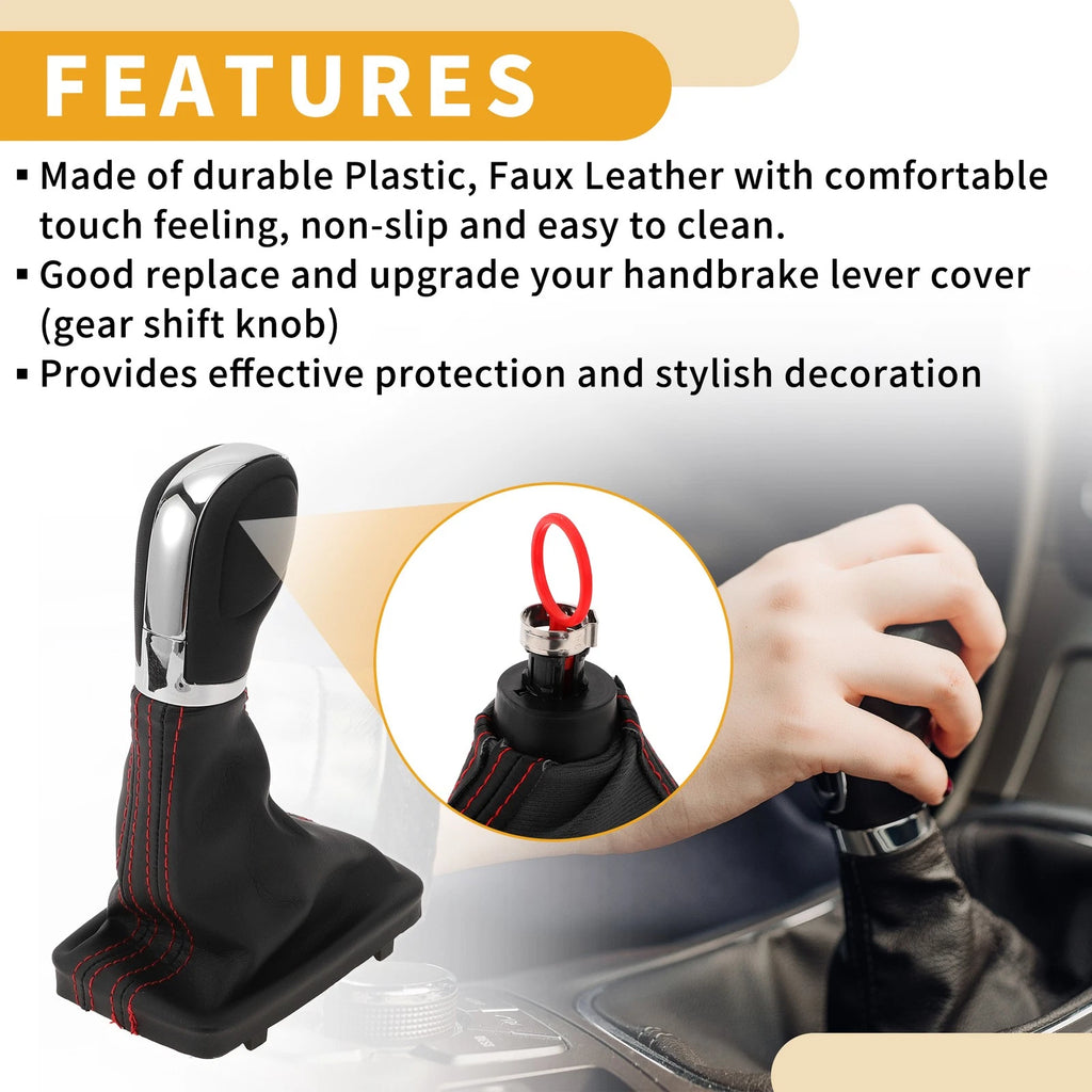 Automatic Gear Shift Knob Cover Replacement for Volkswagen Tiguan (2012–2015)