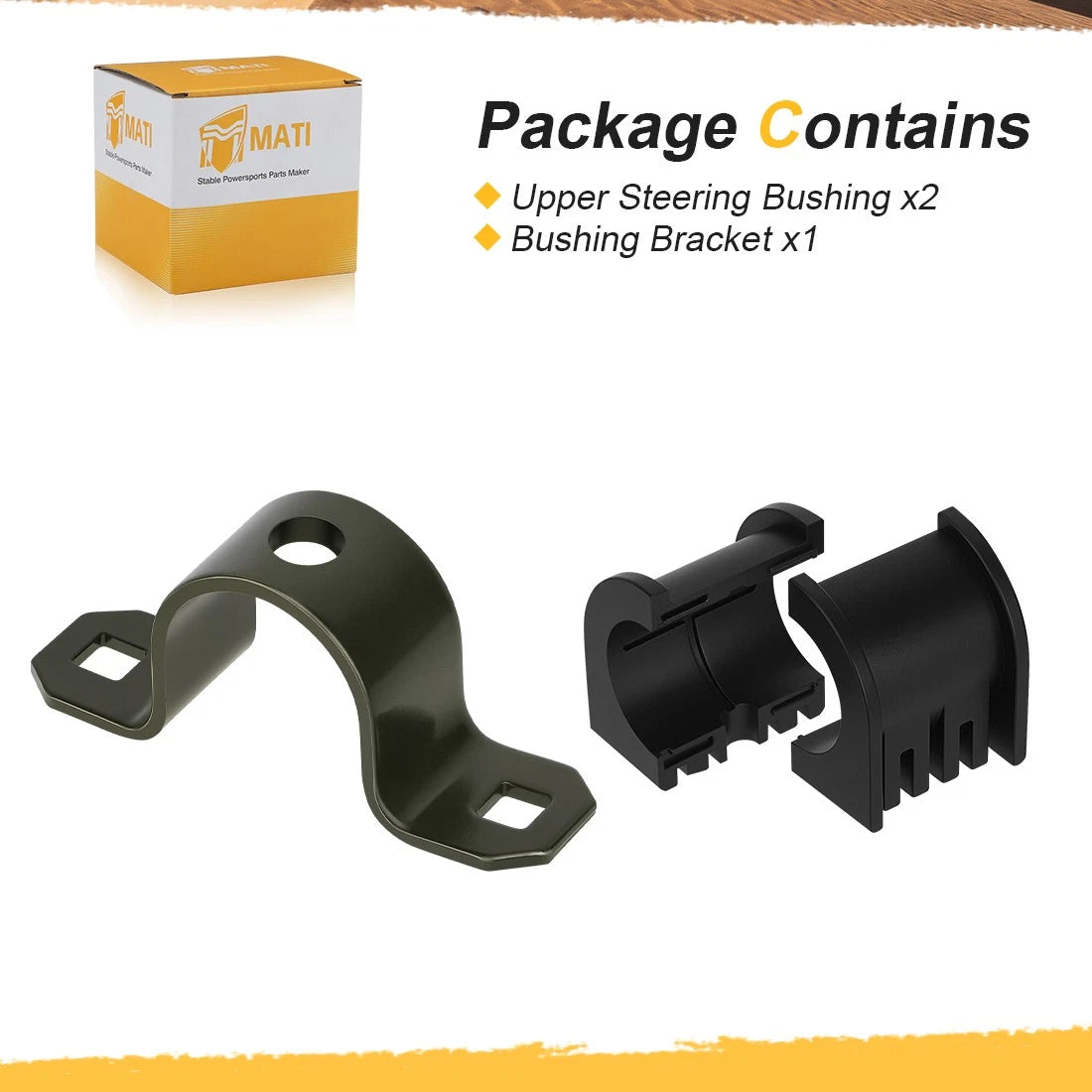 Upper Steering Bushing Bracket for Polaris RZR 570 800 S 800 4 Hawkeye 300 400 (2008–2021)