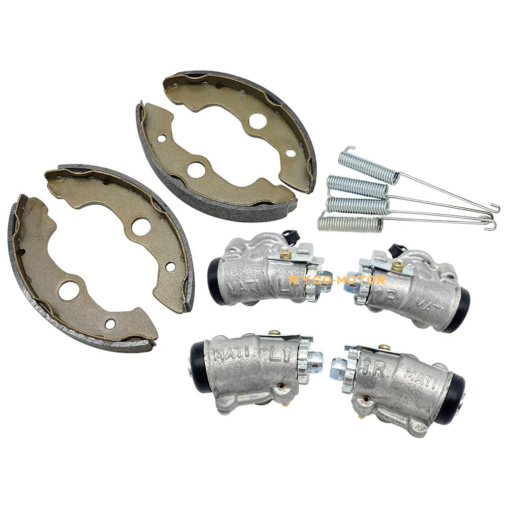Set of 4 Front Brake Wheel Cylinders & Shoes for Honda Foreman 400 TRX400FW (1999–2003)