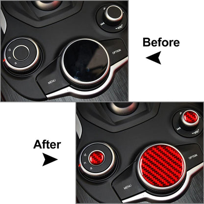 Center Console Switch Button Cover Trim for Alfa Romeo Giulia (2017–2019)