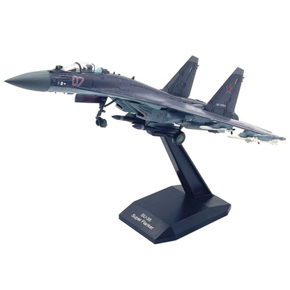 1/100 Scale Diecast Alloy Su-35 Super Flanker Model for Kids