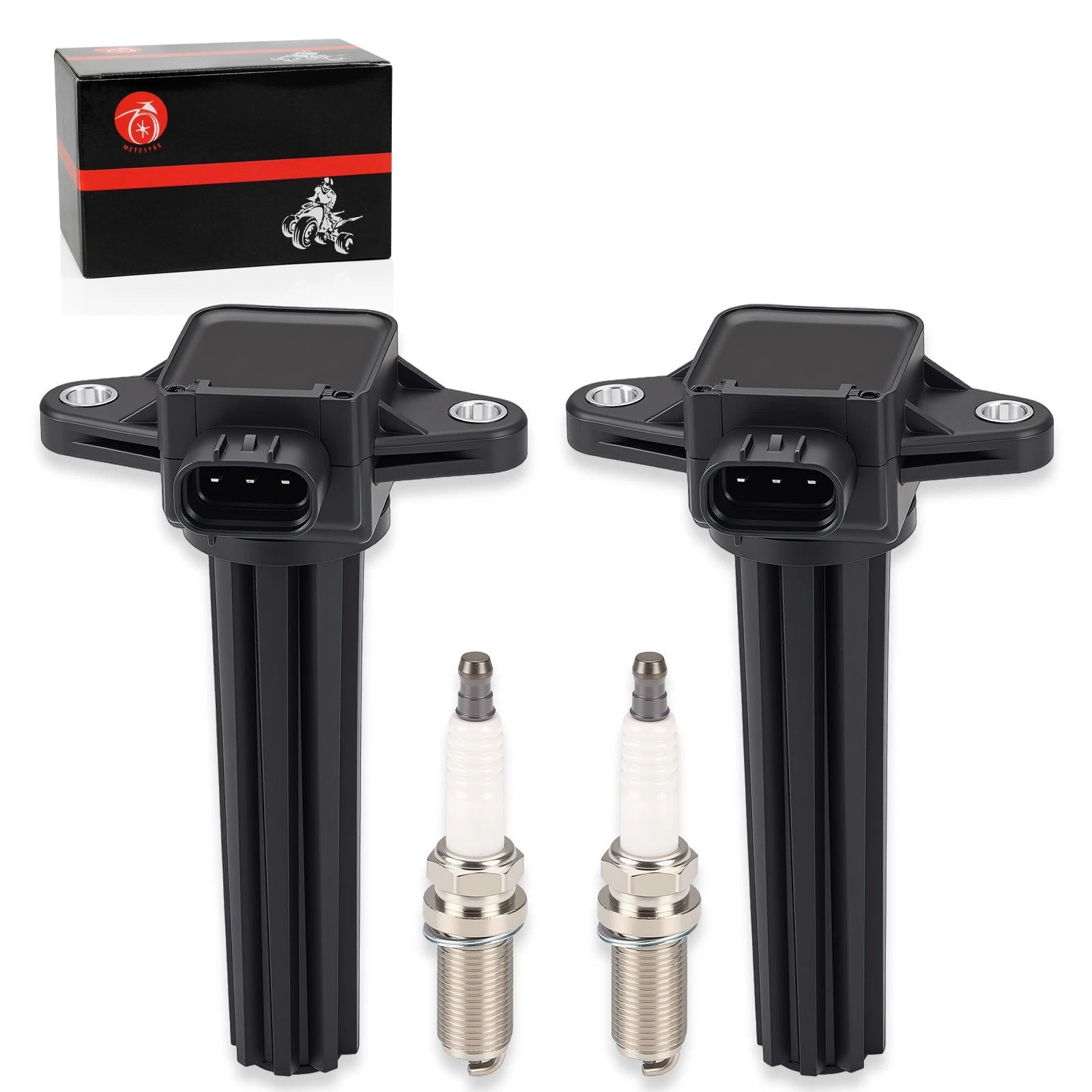 Set of 2 Ignition Stick Coils for Yamaha 115-250 HP Outboard (6P2-82310-01-00, H6T11271A)