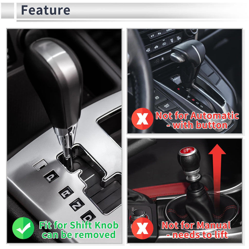 Shift Knob with 3 Adapters for Universal Fit (Automatic/Manual) - Blue