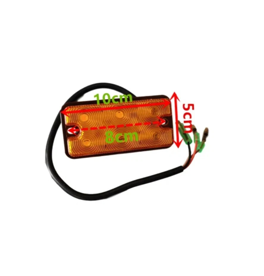2PC Amber Turn Signal Light for Forklift (12V-80V)