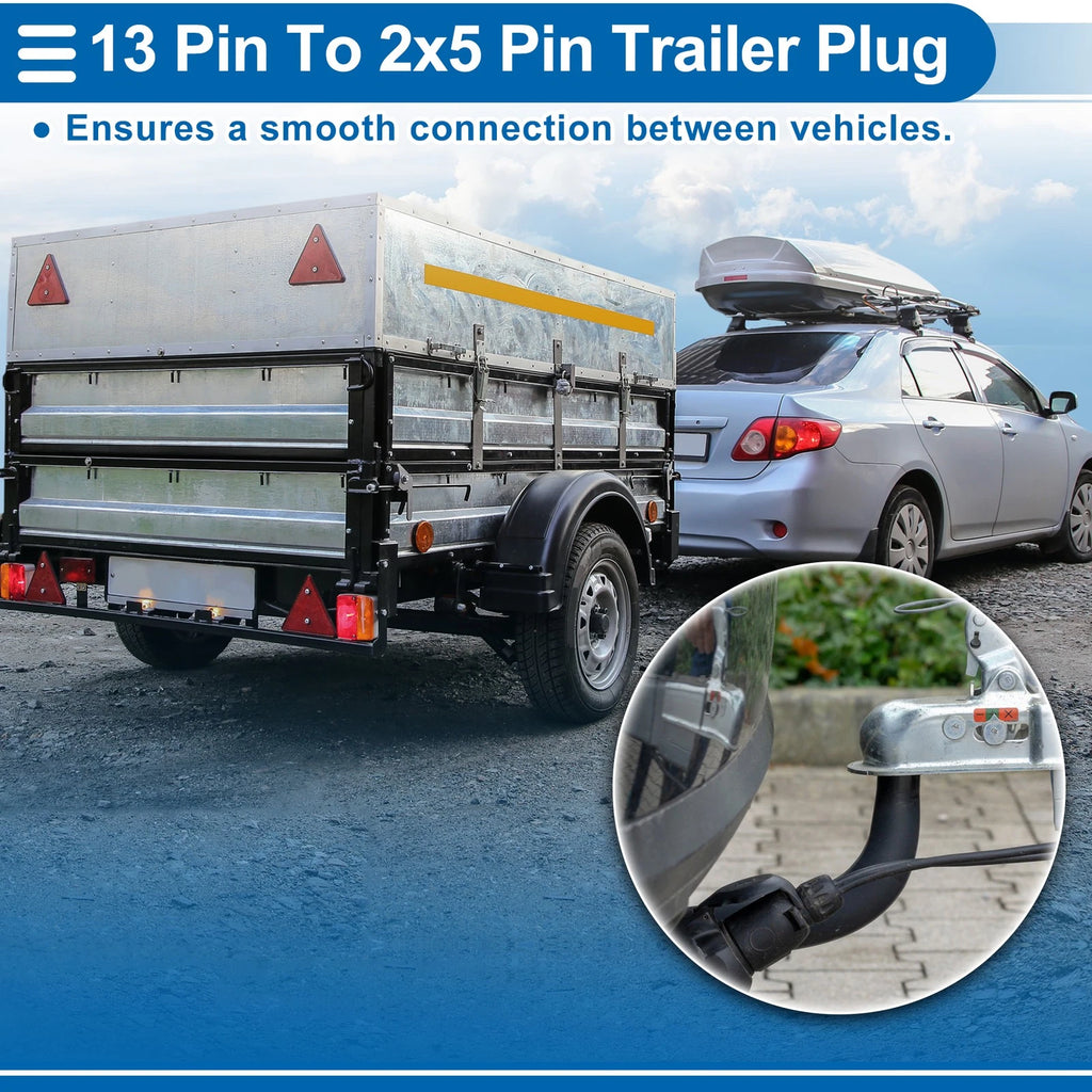 Trailer Plug 12V Trailer Wiring Harness Connector for RV Truck (Universal)
