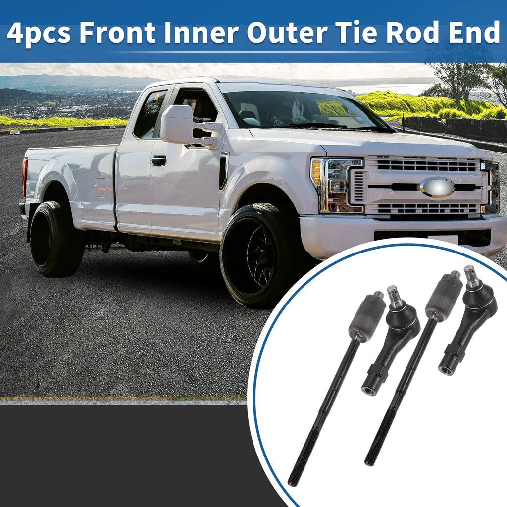 4PCS Inner Outer Tie Rod End Link Set Front for Ford Explorer (2002–2003)