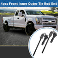 4PCS Inner Outer Tie Rod End Link Set Front for Ford Explorer (2002–2003)