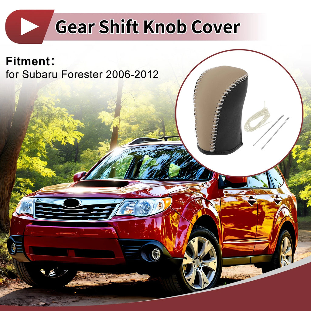 Gear Shift Knob Cover Replacement for Subaru Forester (2006–2012) Beige