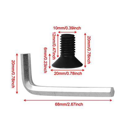 Lightweight Trimmer Head Screws for Brush Cutters (Easy Wrench Access)