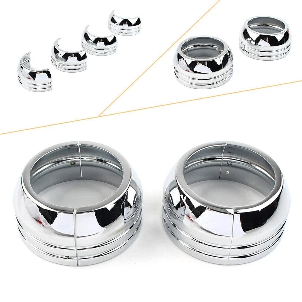 49mm Chrome Fork Boat Cover Set for Harley Davidson FXD (2006–2017)