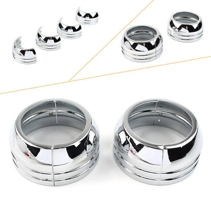 49mm Chrome Fork Boat Cover Set for Harley Davidson FXD (2006–2017)