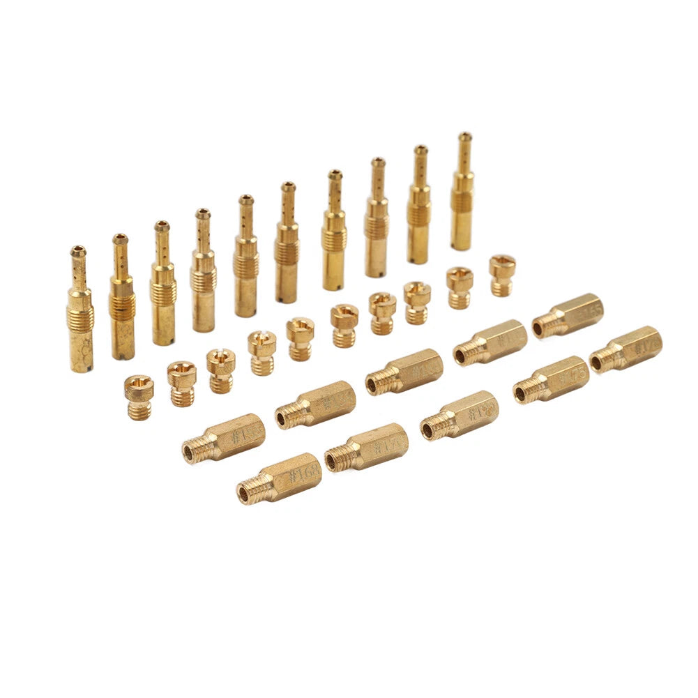20 Pcs Carburetor Main Jets & 10 Pcs Pilot Jets Kit for PWK CVK