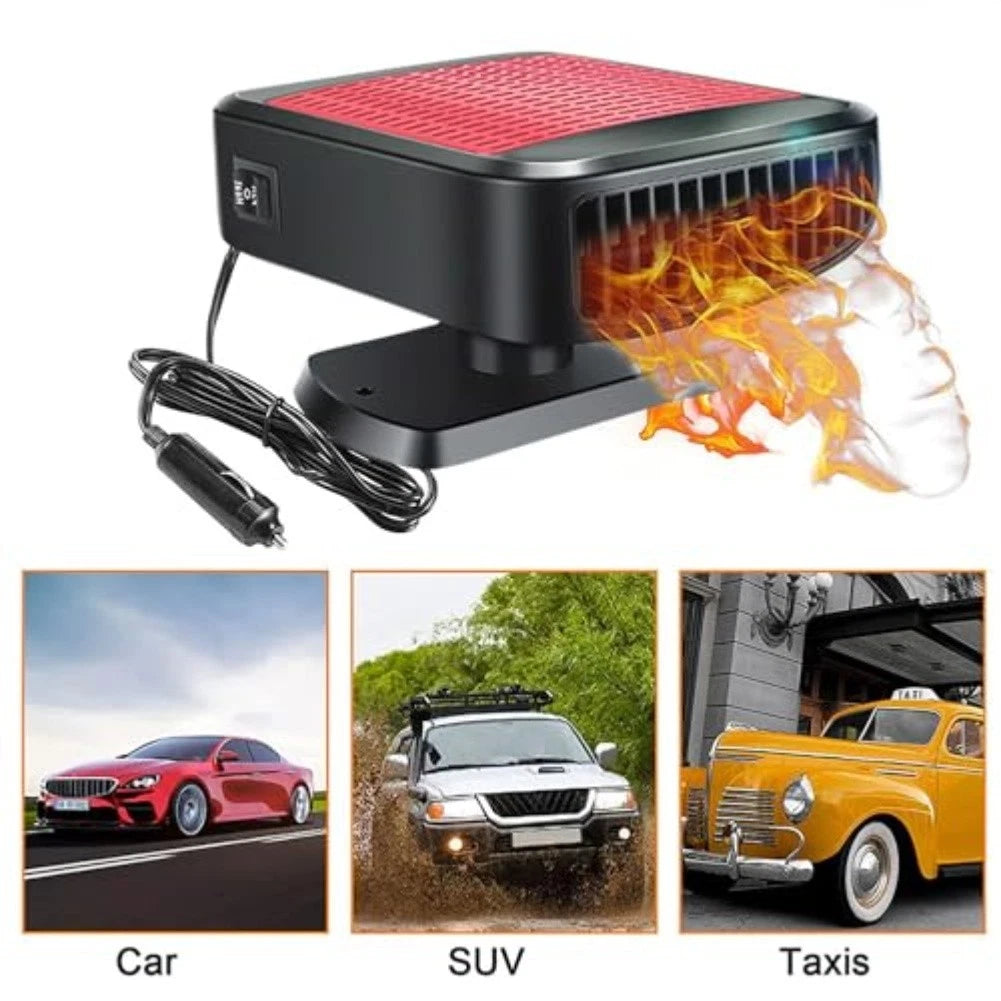 12V Portable Car Defroster Heater for 360 Degree Air Direction