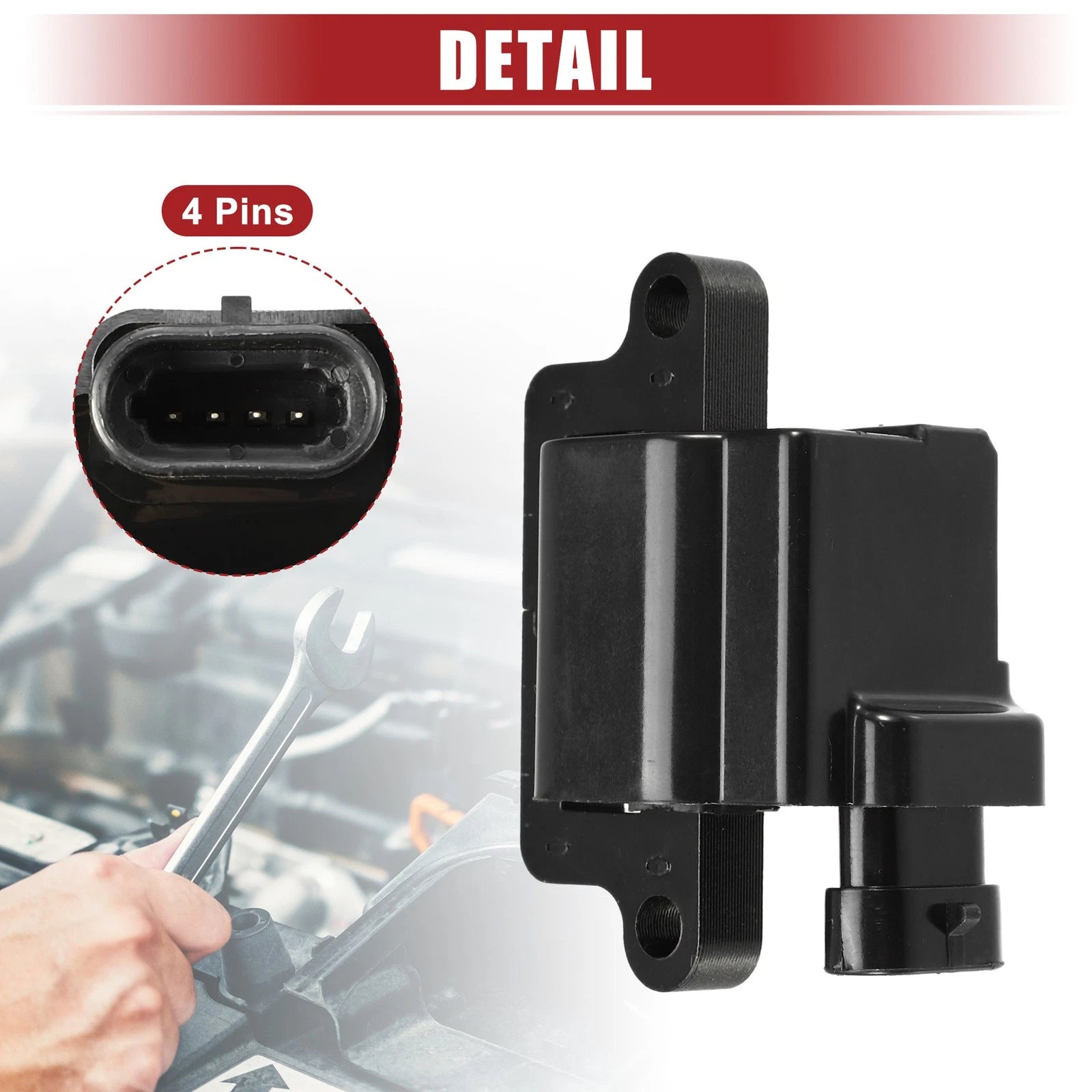 Ignition Coil Pack Replacement for Chevrolet Silverado 3500 2001–2006