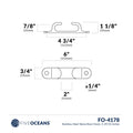 Skene Bow Chock for Five Oceans (150mm) FO4178