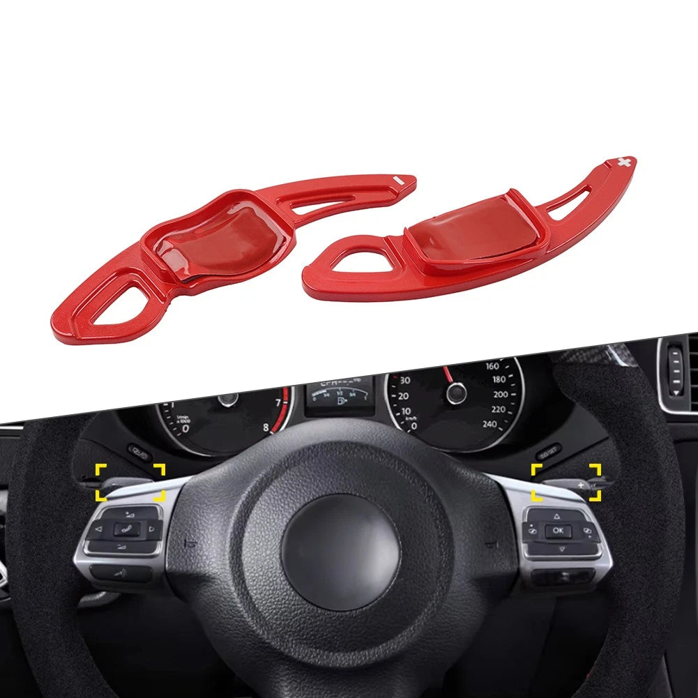 Steering Wheel Paddle Shifter Extensions for VW Golf 5 6, Jetta, Passat, Sharan