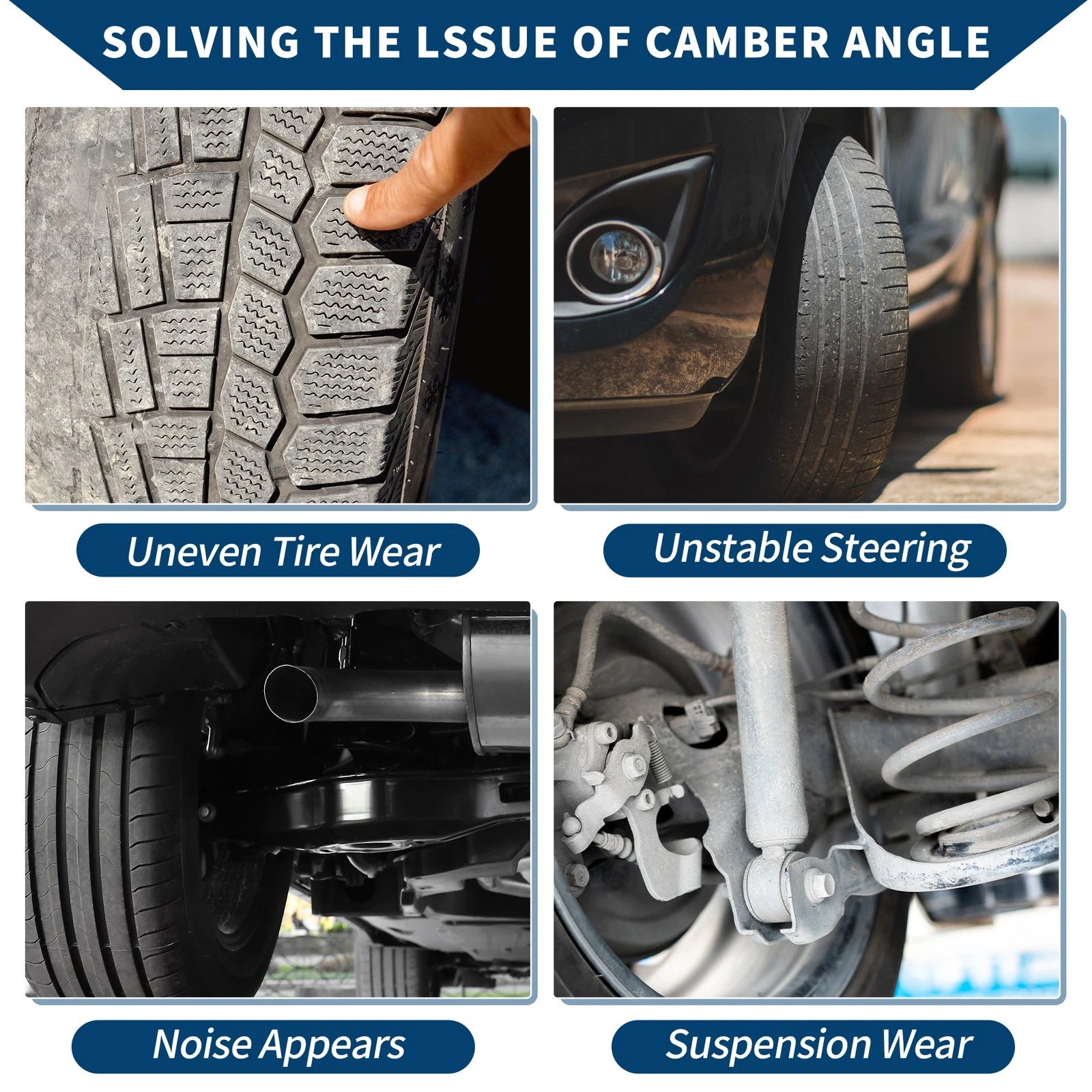 Camber Alignment Bolt Kit with Nut for Toyota Highlander (2001–2018)