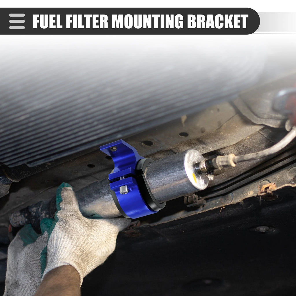 2X Fuel Filter Mounting Bracket Clamp 50mm ID for Universal Applications