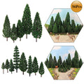 56pcs Mixed Model Tree Set for HO OO Scale Train Railroad Landscape Decor