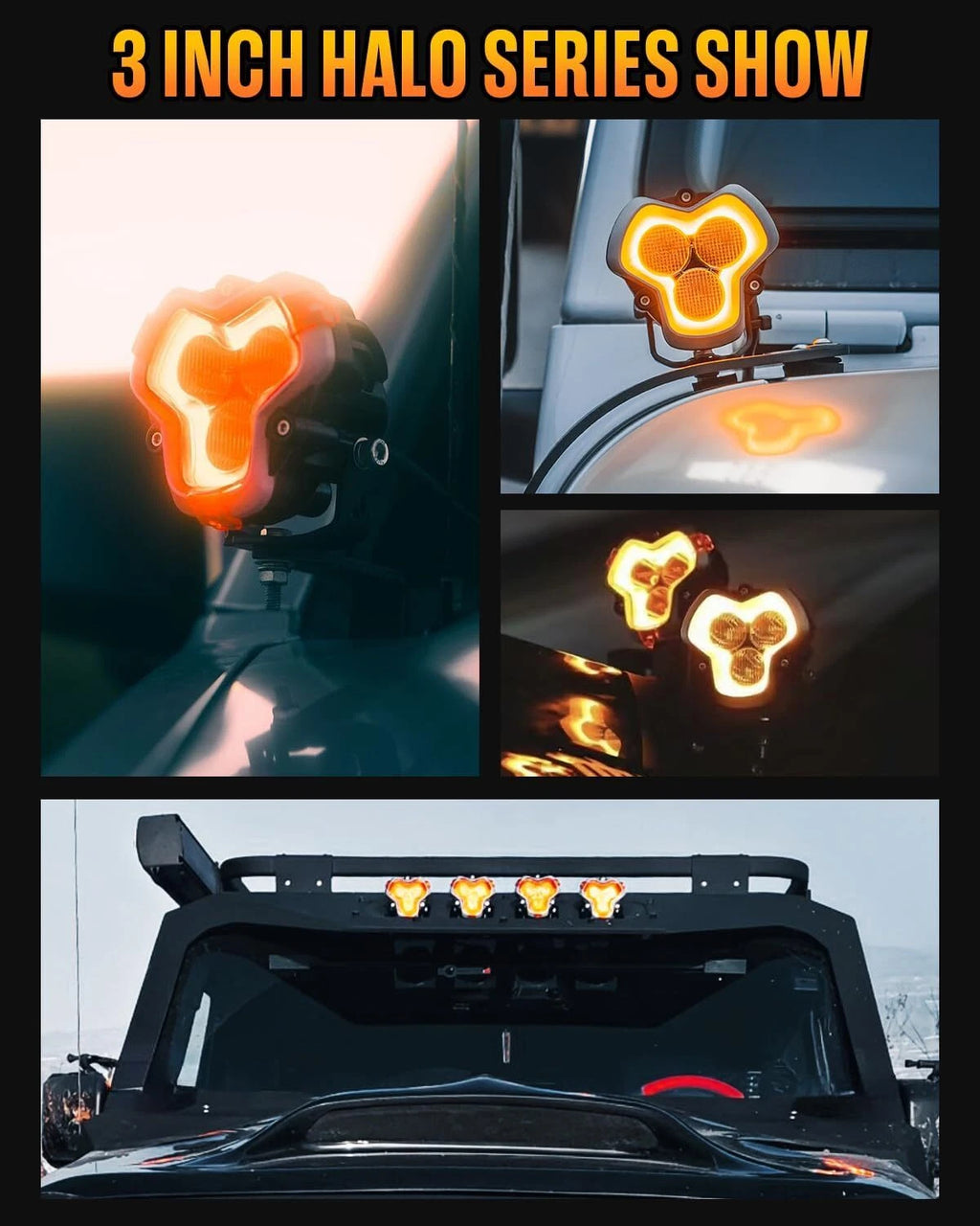 LED Work Pod Off Road Lights for Jeep SUV (3", 4.5", 6")