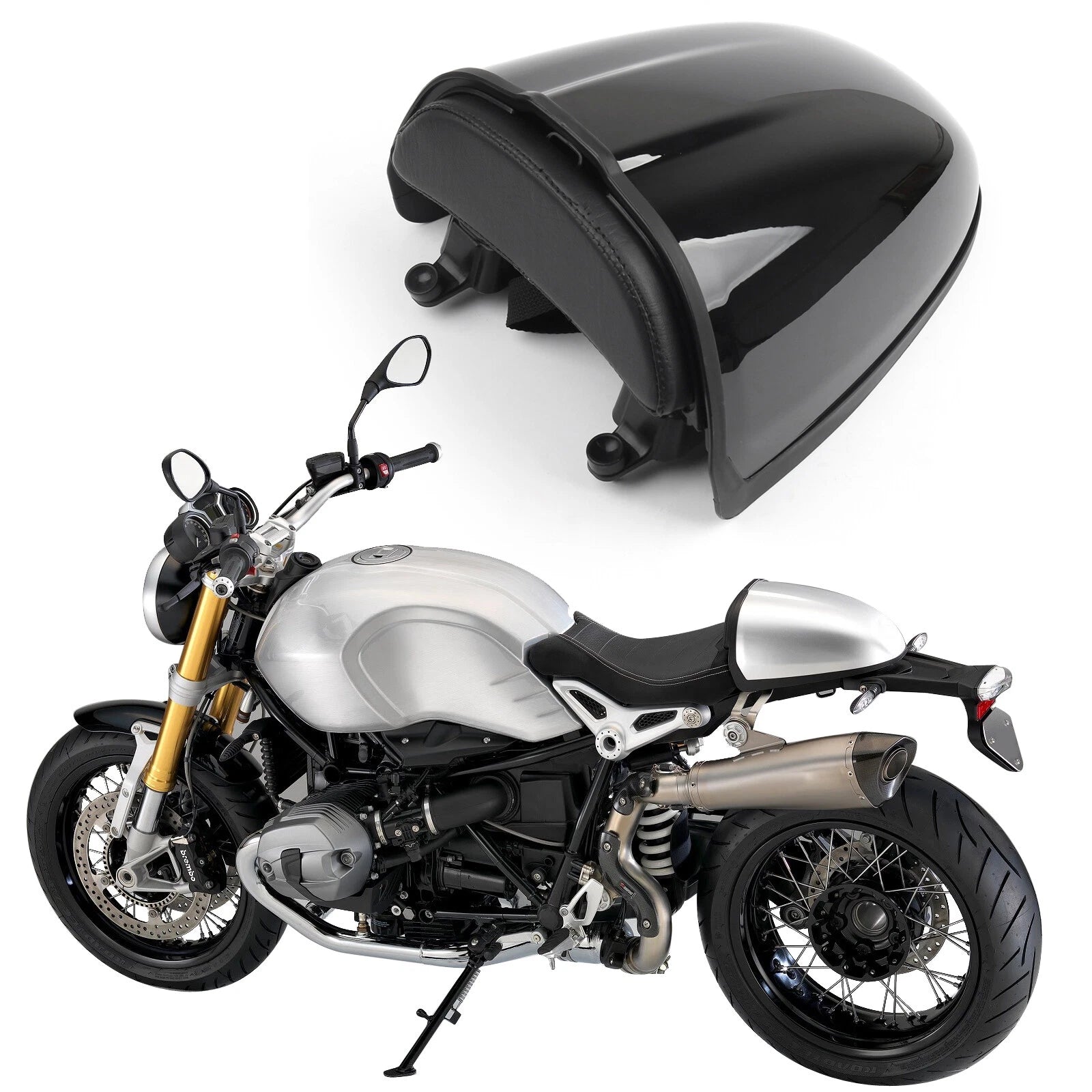 ABS Plastic Seat Cover Cowl Fairing for BMW R 1200R Nine T (2014–2021) Black T9