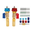 Brass R12 R134A AC Valve Core Quick Release Tool with Dual Pressure Connectors