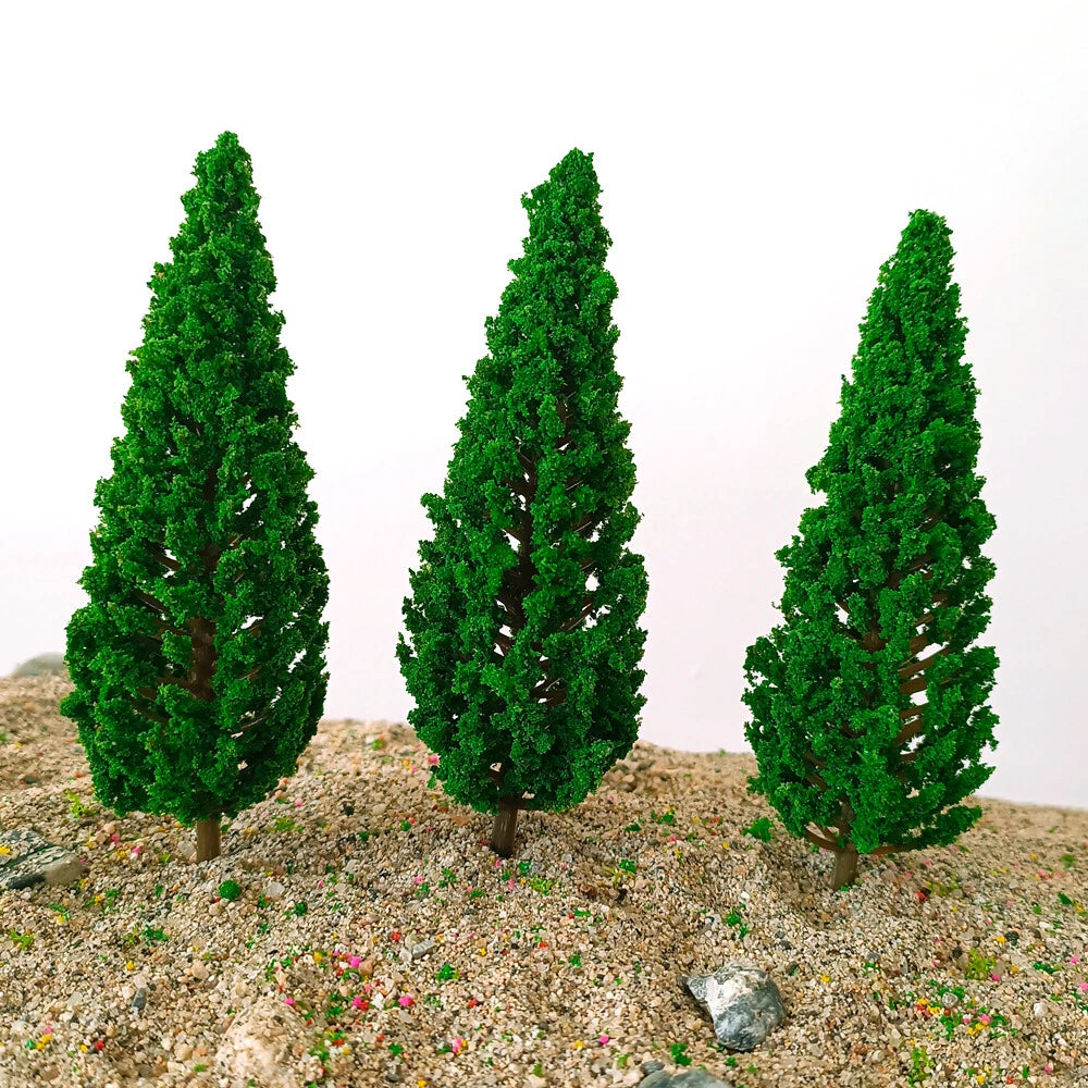 10pcs Miniature Pine Trees for Garden Landscape Scenery