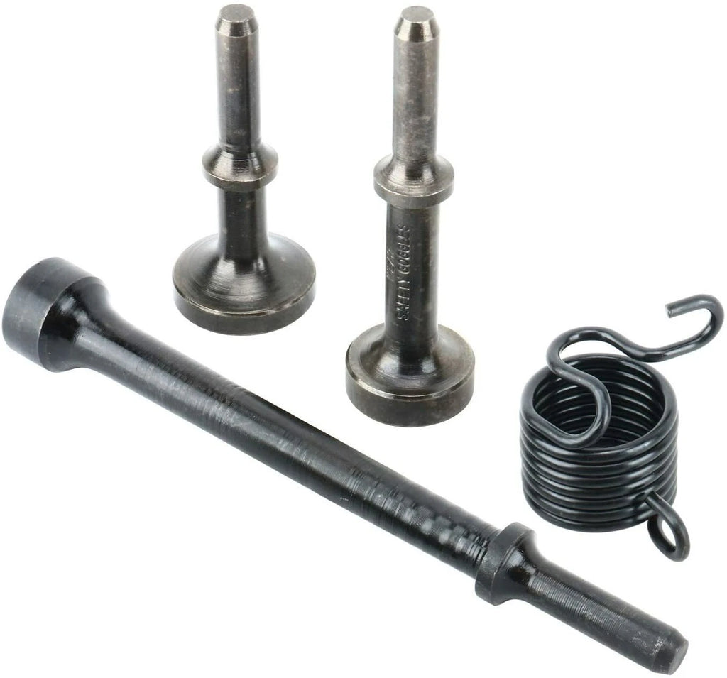 Set of 4 Pneumatic Air Hammer Chisel Bits with Spring for Automotive Use
