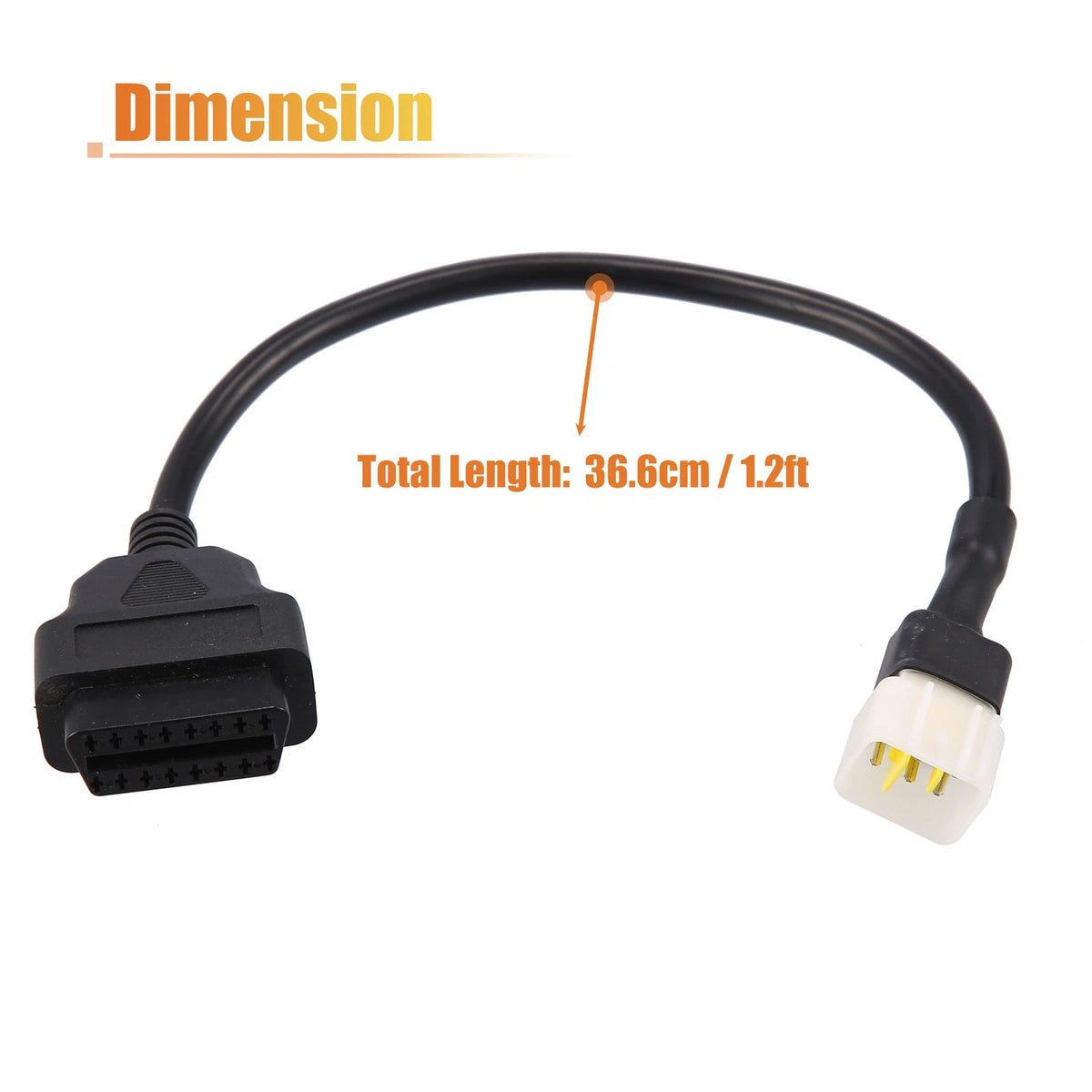6 Pin OBDII Diagnostic Adapter Cable for Motorbike 2006–2026