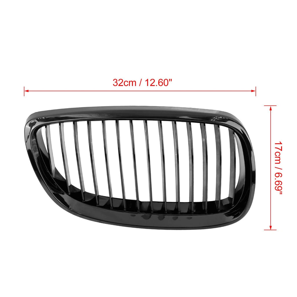 Front Gloss Black Kidney Grille for BMW 3 Series E92 (2007–2010) 2 Door