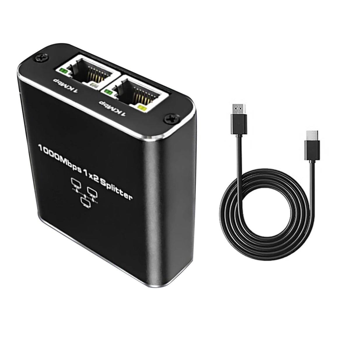 1 PC RJ45 Ethernet Network Splitter for (1000Mbps)