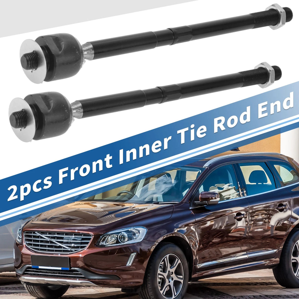 2X Front Inner Tie Rod End Links for Volvo S40 (2004–2011) EV800458