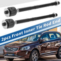 2X Front Inner Tie Rod End Links for Volvo S40 (2004–2011) EV800458