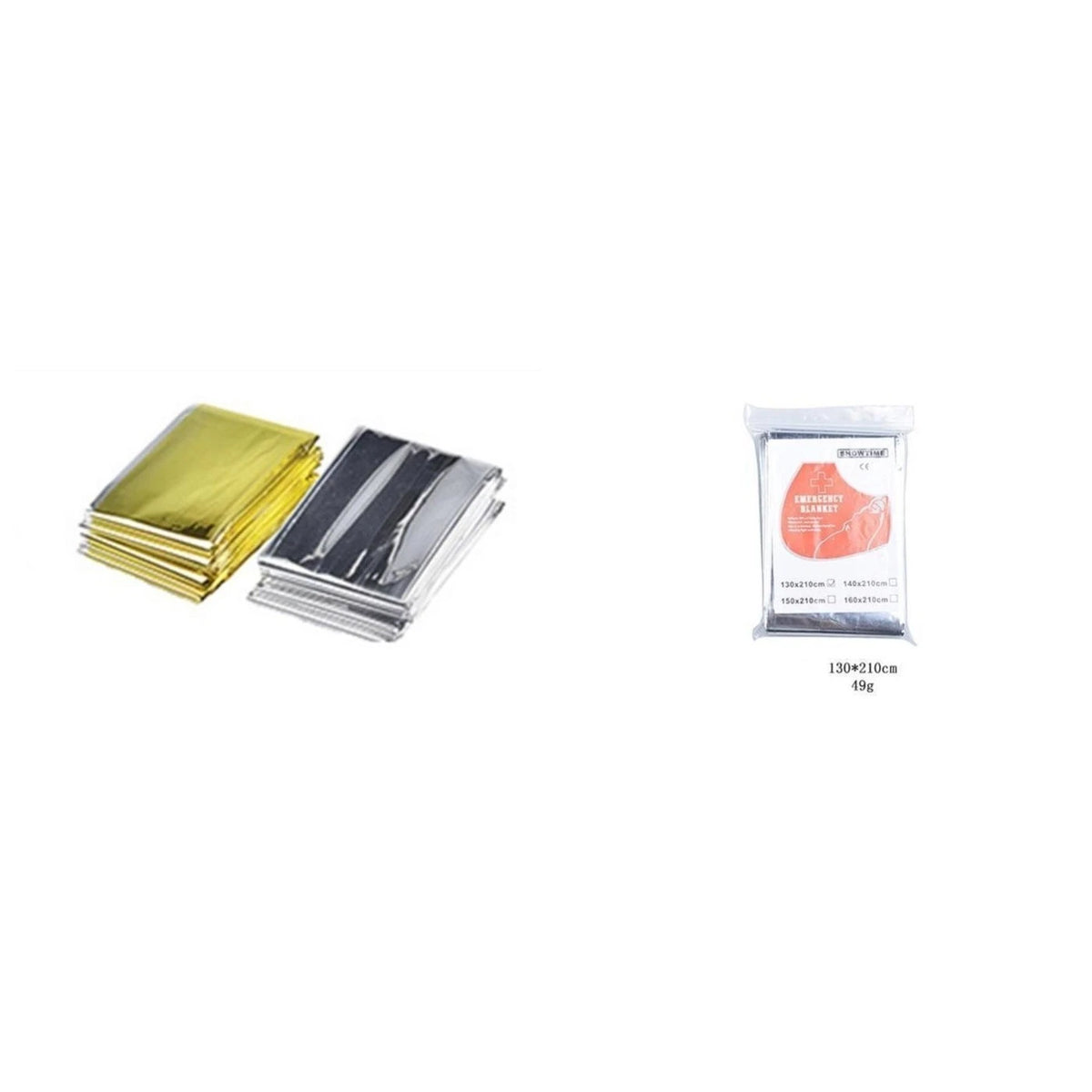 Outdoor Camping Blanket Aluminum Insulating Gold 160x210cm
