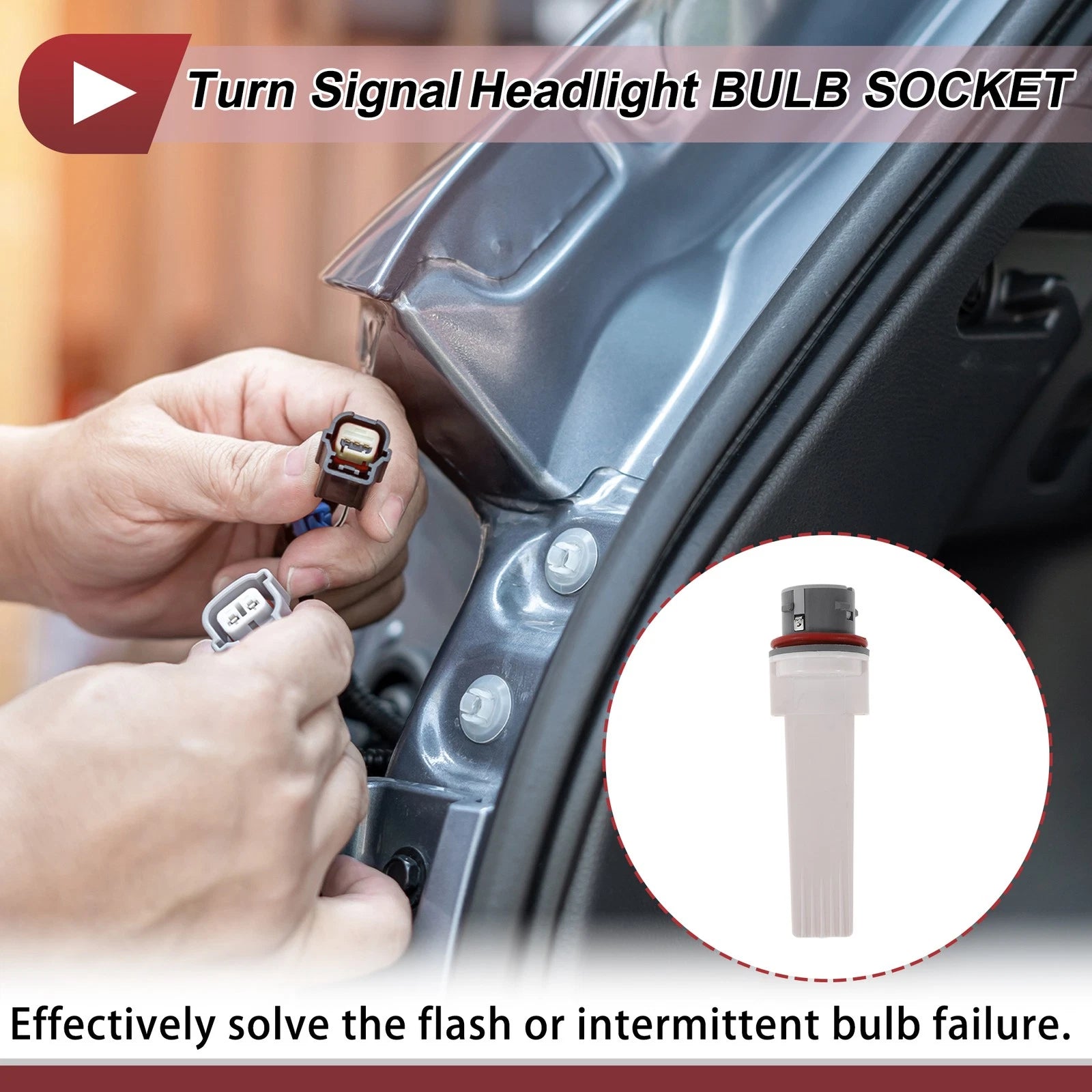 Turn Signal Light Socket Adapter for Hyundai Elantra (2001–2006)