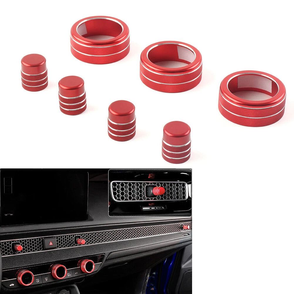 Central Control Switch Knob Ring Cover Trim for Honda Civic (2022–Present) & CR-V (2023–2024)