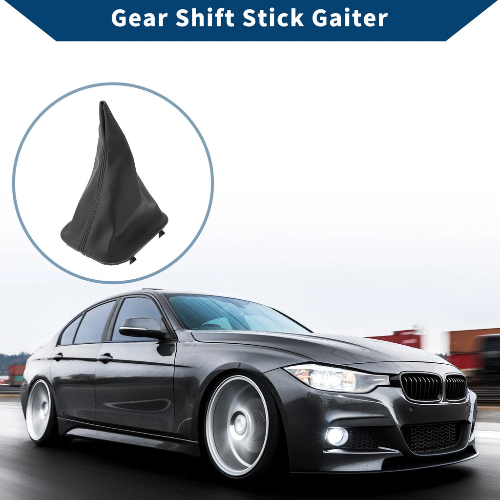 Gear Shift Stick Gaiter for BMW E30 (1981–1991) - Black Leather