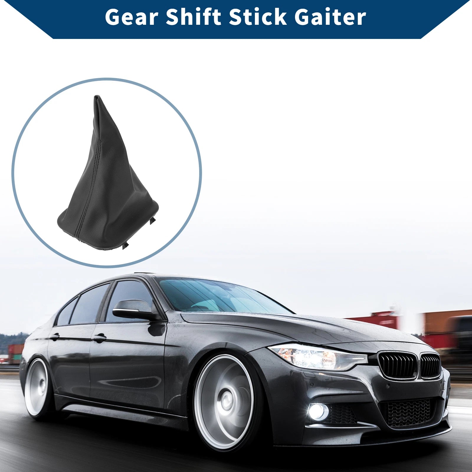 Gear Shift Stick Gaiter for BMW E30 (1981–1991) - Black Leather