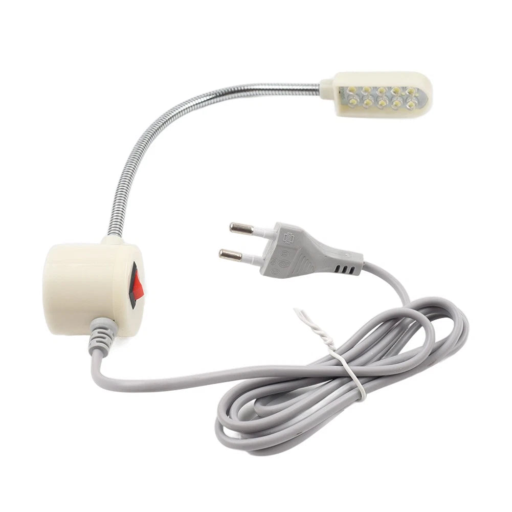 10 LED Light Lamp Magnetic Base with Plug for Juki DDL-8500 5550 8700