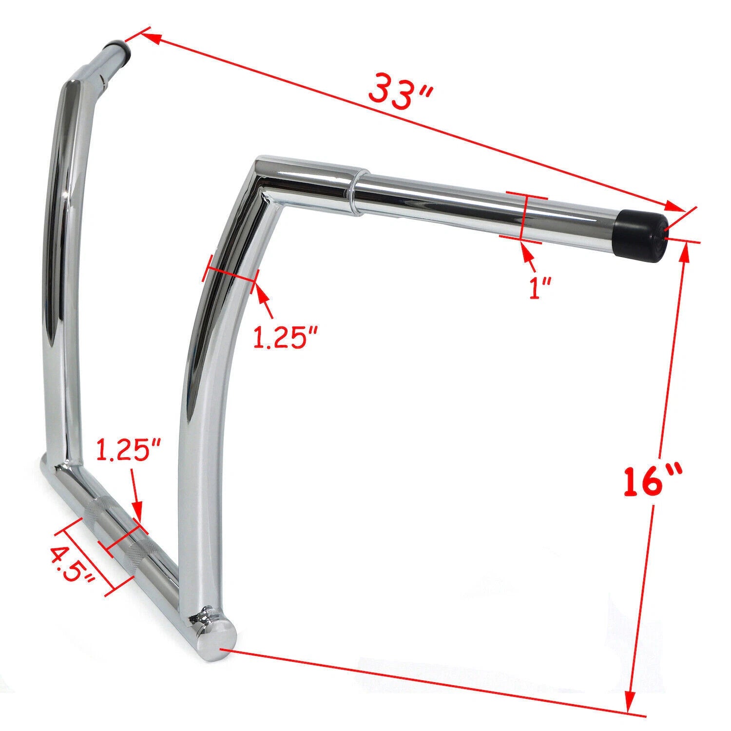 1.25" Handlebar for Harley Road Glide (2015–2020) Triple Chrome
