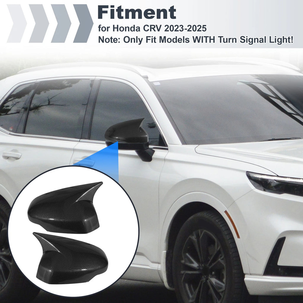 2PCS Left Right Side Ox Horn Rearview Mirror Cover Replacement for Honda CRV (2023–2025)