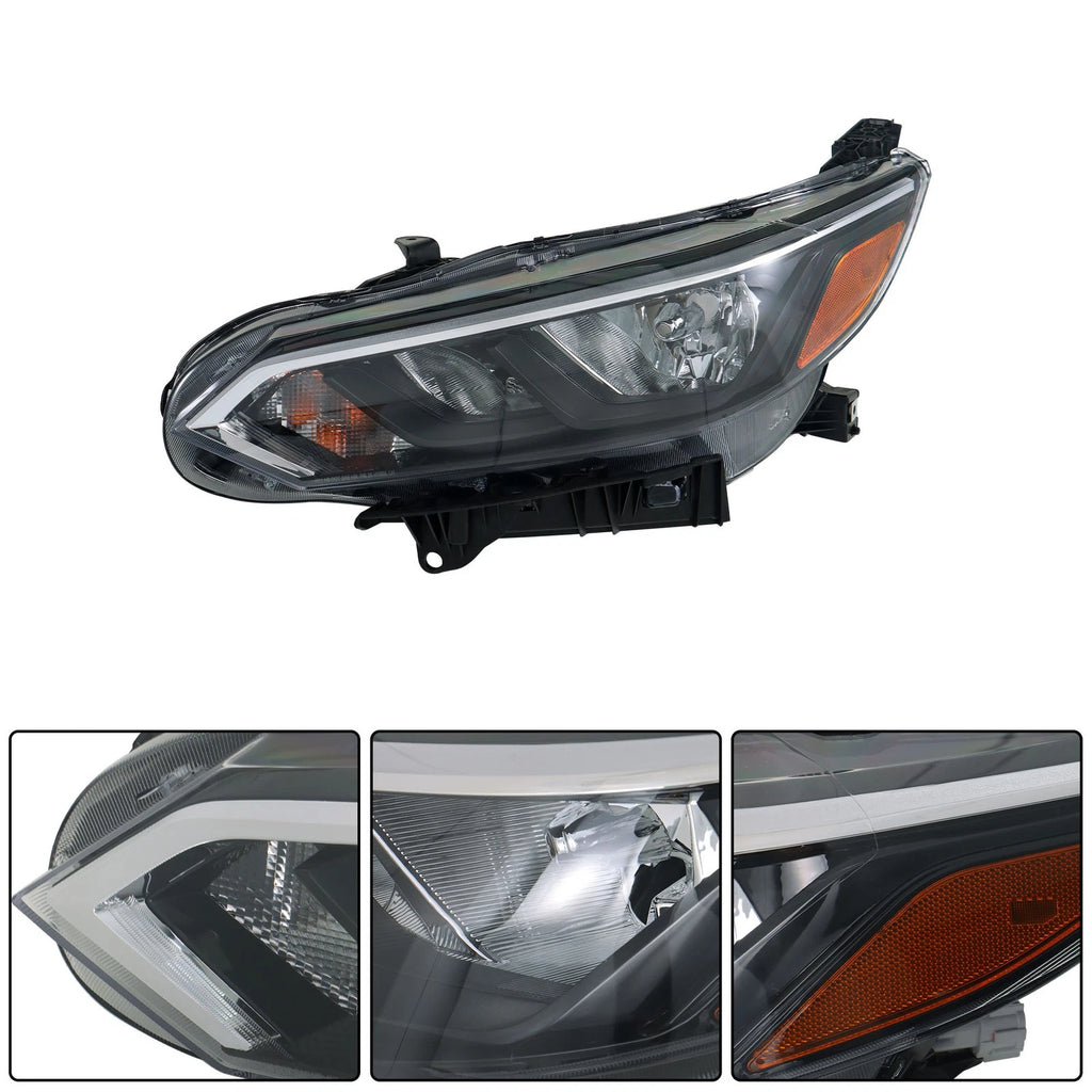 Headlight Assembly for Nissan Sentra (2024–2025) Left Side Halogen Black