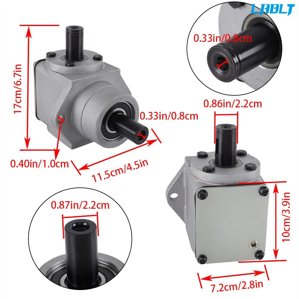Deck Gearbox for Grasshopper Mower (Right Angle CCW, 390024)